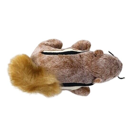 Ty Beanie Babies Realistic Chipmunk Plush 7" Stripe Fluffy Tail Chipper Vintage - Picture 6 of 8